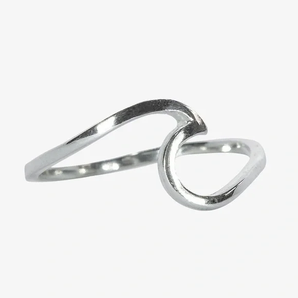 Silver Wave Ring - Picture 2 of 3